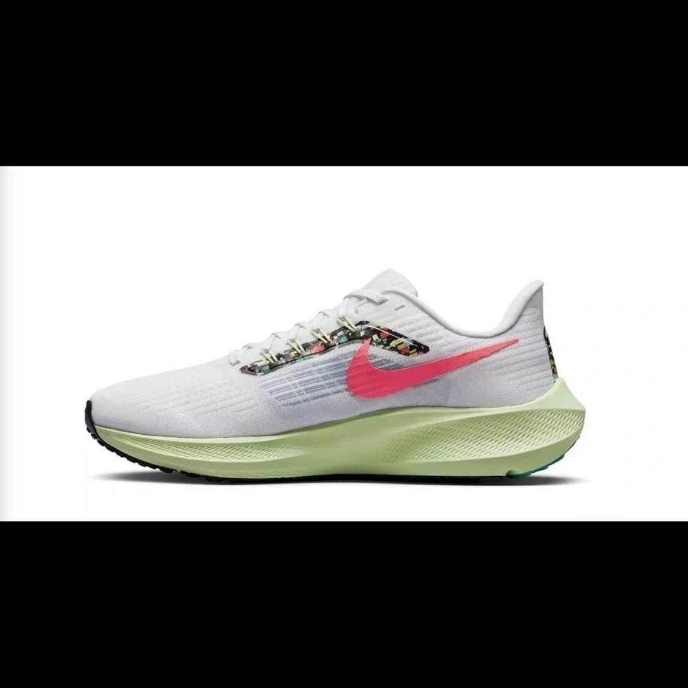 Nike Air Zoom Pegasus 39 Road Running Shoes sz 8.5 Women's FD0878-100 White/Pink - Picture 3 of 12